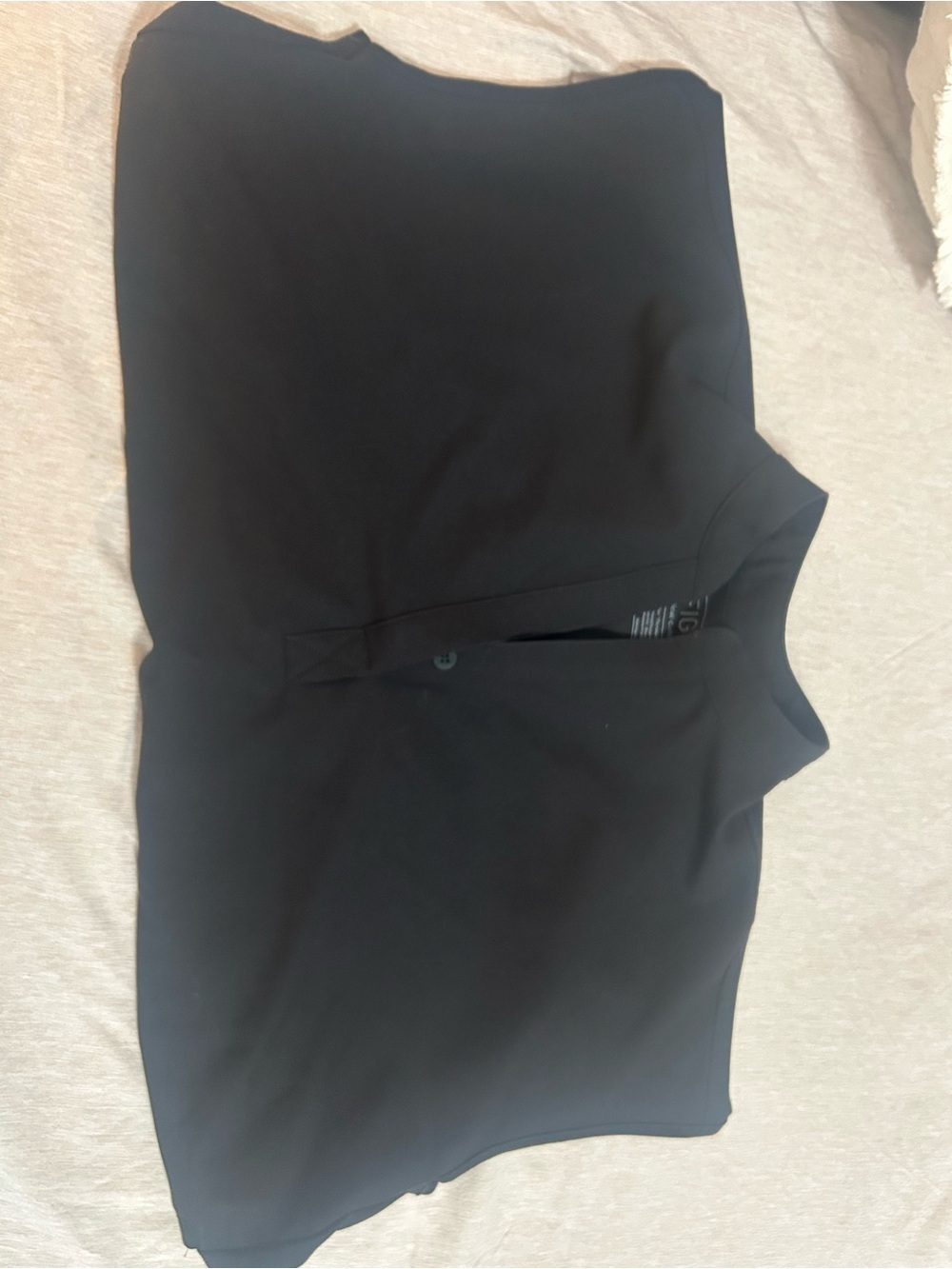 Figs Black Rafaela Scrub Top
